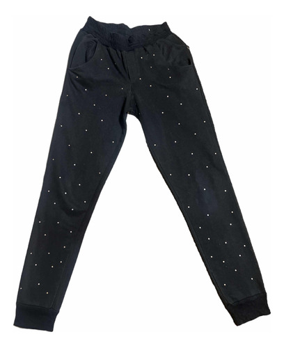 Joggin Pantalon Con Tachas Negro Deportivo Urbano 47 Street