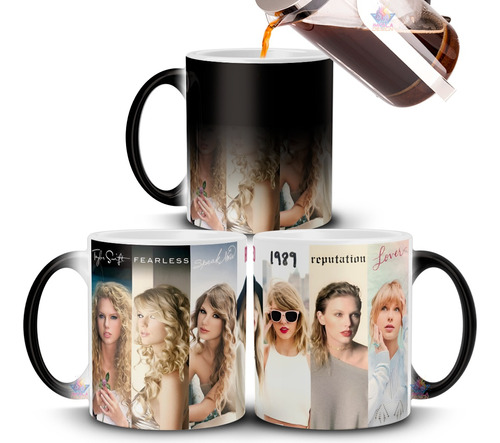 Taza Mágica Taylor Swift Fotos Discografía Álbumes Cerámica