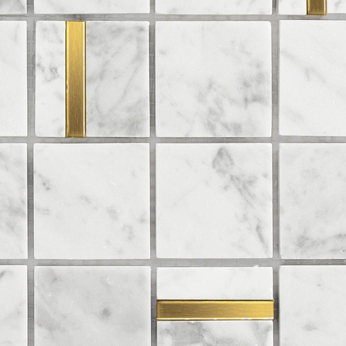 Pastilhas De Pedra Quadrada Mármore Carrara Dh