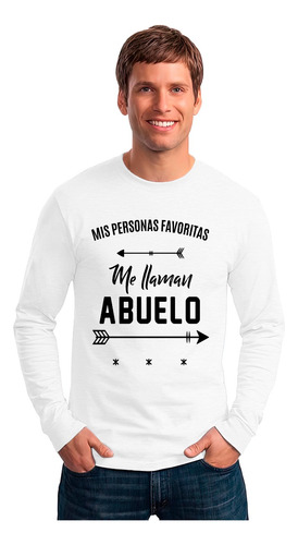 Polera Manga Larga Mis Personas Favoritas Me Llaman Abuelo 2