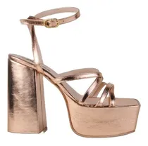 Comprar Sandalias Tacos De Cuero De Mujer Elegantes Mirna - Ferraro