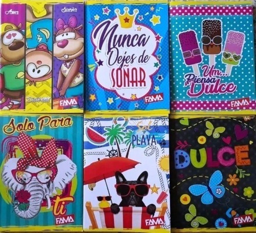 Imagen 4 de 6 de Libretas Escolares Marfil Línea Doble Línea Cuadros Pack 12