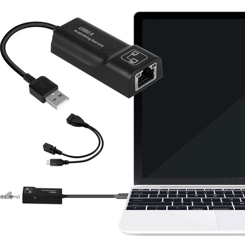 . Adaptador Sticks Usb Otg Cable 10/100mbps Compatible Con
