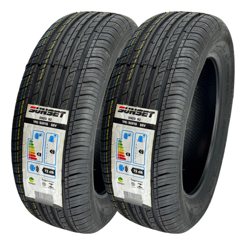 Kit 04 Pneus 195/55r15 85v Sunset Enzo B2
