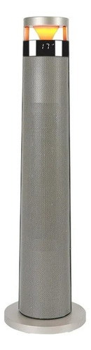 Calefactor De Torre Acero Inoxidable Con Lampara Ambiental Acero Inoxidable