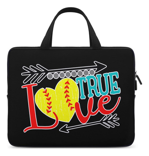 Love Softball Bolsa Duradera Para Computadora Portatil Moda