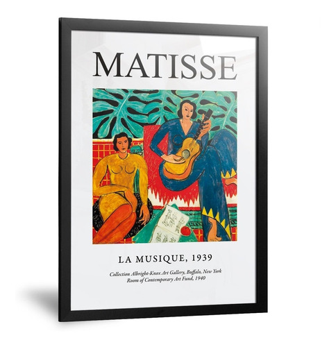 Cuadros Modernos Matisse Obra La Música Musique Living 35x50