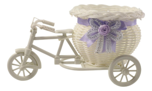 Mini Cesta De Bicicleta Trançada, Presente, Triciclo,