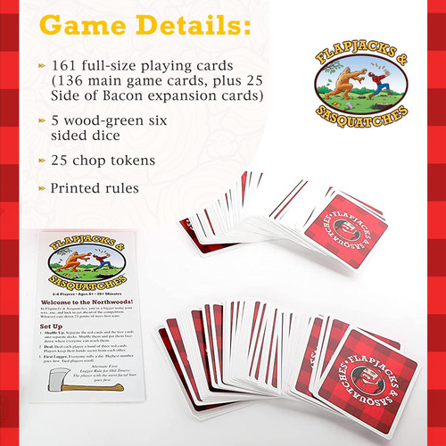 Juego De Cartas Y Dados Prolific Games Flapjacks & Sasquatch