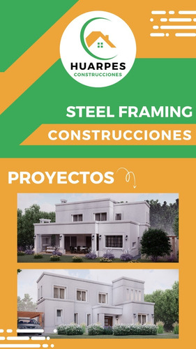 Imagen 1 de 12 de Construya Su Casa Steel Framing   Precio A Convenir 