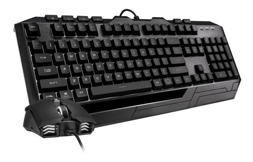 Kit Teclado Gamer Con Luz Led Azul Cooler Master