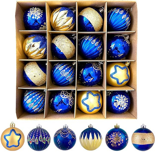 Esfera De Navidad De 2 4 In 16 Adornos Inastillables Para Ar