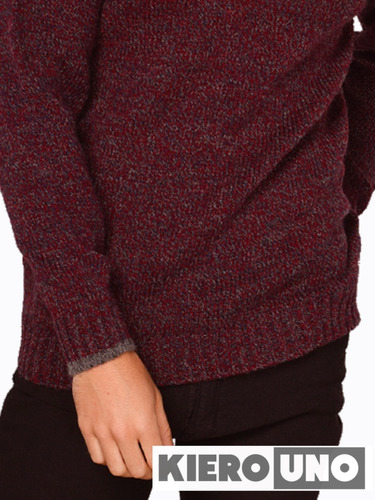 Imagen 3 de 7 de Sweater Hombre Pullover De Lana Cuello Con Cierre Kierouno