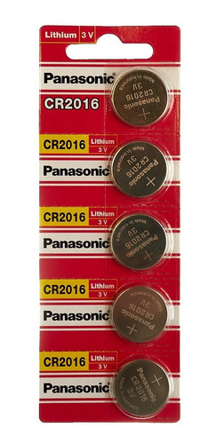 Pilas Cr2016 Panasonicn Bateria Tipo Boton 5 Unidades 3v