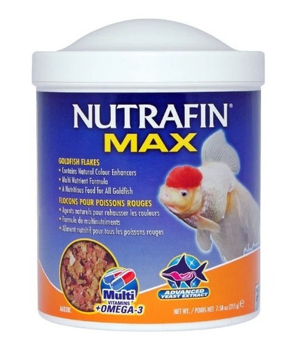 Nutrafin Max Goldfish Flakes 215g Hojuelas Peces Agua Fria