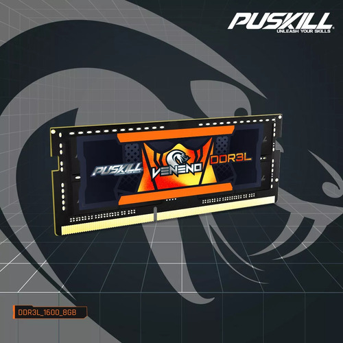 Memoria Ram Puskill Para Portátil Gamer Ddr3l De 8 Gb A 1333