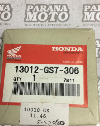 Juego De Aros Honda Elite 50 0.50 Original 13012-gs7-306