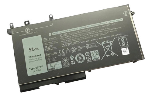 Bateria Generica Para Dell 93ftf 51wh 11.4v 3 Celdas