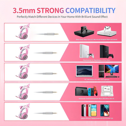 Auriculares Estéreo Para Juegos Somic G951s Pink - Ps4, Xbox