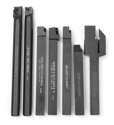 Portaherramientas Cnc Clcr 10 Mm Juego De 7 Piezas Y 7 Inser