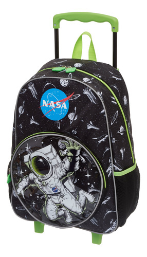 Mochila De Carrinho Pack Me Nasa Space Tour Cor Preto