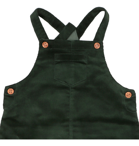 Conjunto Jardinera Vestido Corduroy Flower Niña Infanti W25