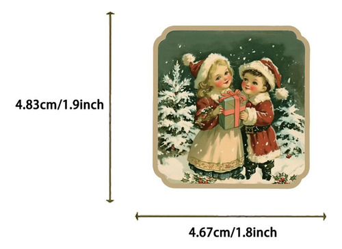 New Adesivos De Natal Vintage Transfers De Natal Vintage