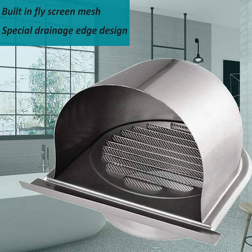 Capucha De Ventilación De Acero Inoxidable Impermeable, 4 X