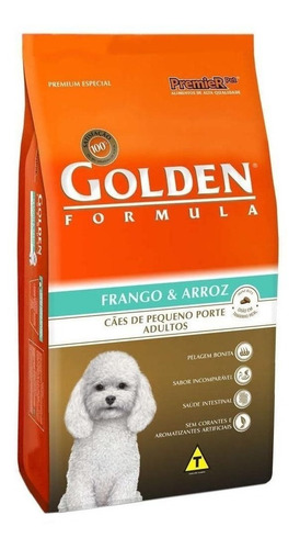 Ração Golden Premium Especial Formula para cachorro adulto da raça pequena sabor frango/arroz em saco de 10.1kg