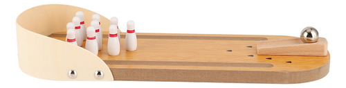 Mini Juguete De Bolos De Madera Para Niños, Escritorio Para