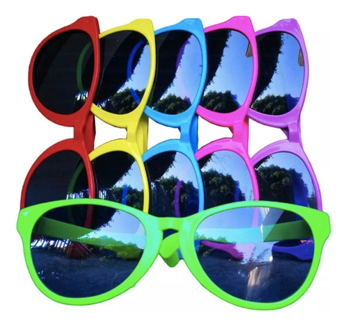 20 Pza De Lentes Gigantes Plastico Boda Fiesta Batucada Xv 