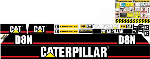Kit De Calcomanías Para Caterpillar D8n Tradicional