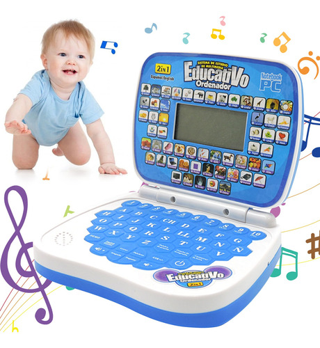 Mini Laptop Interactiva Educativa Español/inglés Niños