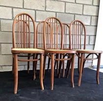Comprar Antiguo Juego De 6 Sillas Thonet Mod 643 Original C\u002F Sello