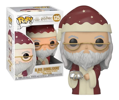 Boneco Funko Pop Albus Dumbledore 125 Holiday Harry Potter 