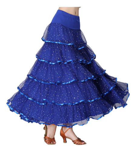 Malla Con Lentejuelas Para Baile Moderno Flamenco Para Mujer