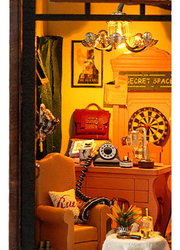 Nova Kits De Casa De Bonecas Em Miniatura De Madeira,