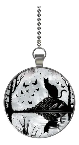 Gato Lago Fantasia Que Brilla Oscuridad Ventilador Techo Luz
