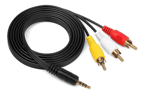 Imagen 2 de 9 de Cable De Audio Jack 3.5 Mm A Rca Macho 1.5mts - Otec