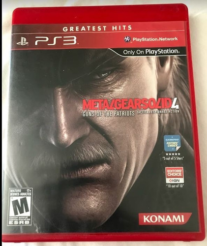 Juego Ps3 Metal Gs 4, Juego Físico