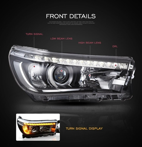 Faro Led Delantero Toyota Hilux Revo 15 +, Oferta.!!!!!