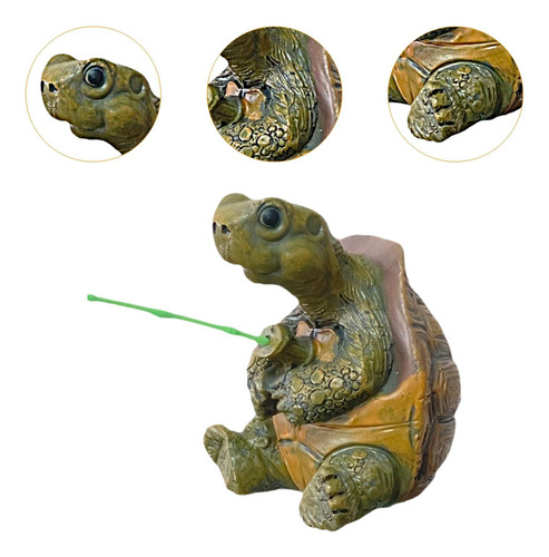 Figura Animal Fishing Tortuga Estatua Accesorios De Jardín