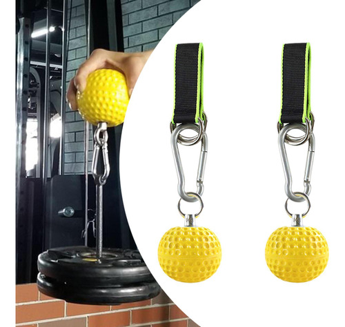 2 Uds Empuñaduras Diámetro De La Bola 7,2 Cm. Correa Verde