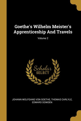 Libro Goethe's Wilhelm Meister's Apprenticeship And Trave...