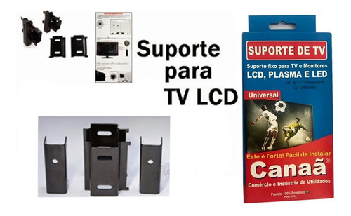 Suporte Tv Led, Lcd , Plasma Monitor De 10/70 Polegadas Fixo