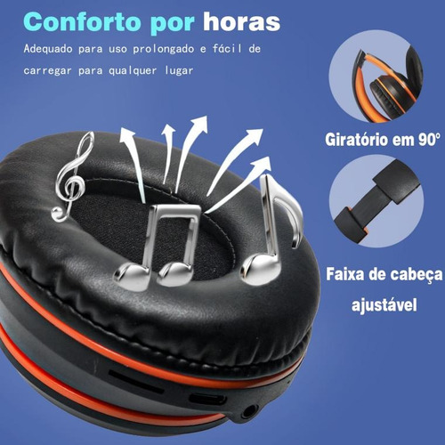 Headphone Gamer Sem Fio Bluetooth Fone Headset Com Microfone