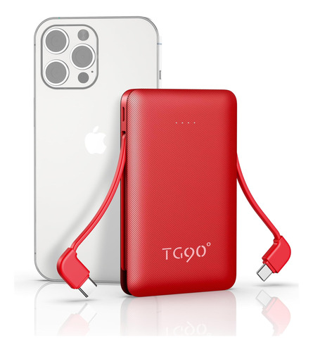 Cargador Portatil Tg90° 6000 Mah/rojo