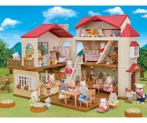 Ático secreto con tejado rojo de Sylvanian House Epoch 5708
