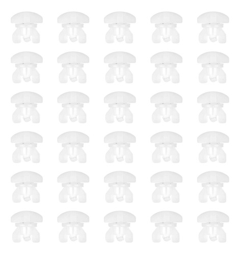 30 Piezas Topes De Riel De Cortina Ruedas Deslizantes De