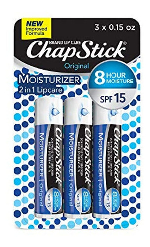 Hema Humectante De Chapstick (sabor Original, 0.15 Onzas, 3 